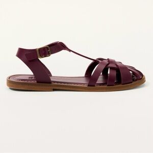 ZARA GIRLS Leather Fisherman Sandals LIMITED EDITION Size Girls 2.5